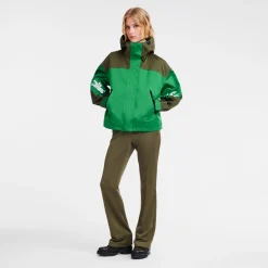 Discount Longchamp Parka Kaki/Vert