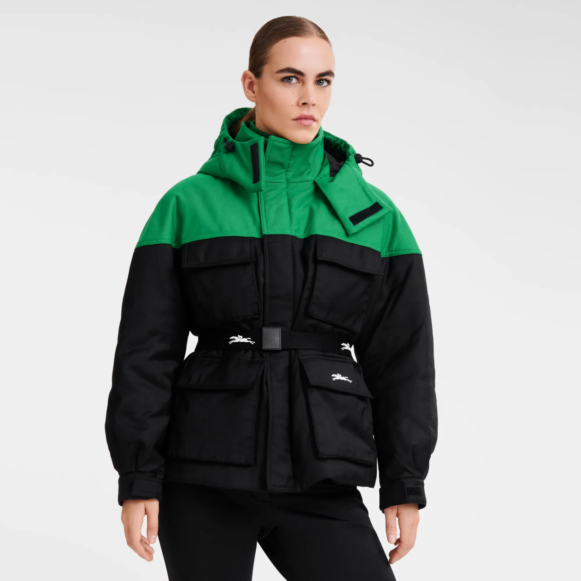 Longchamp Parka Courte Vert