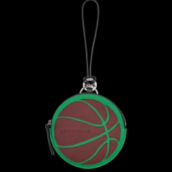 Discount Longchamp Pochette Long-Dribble Vert/Bordeaux