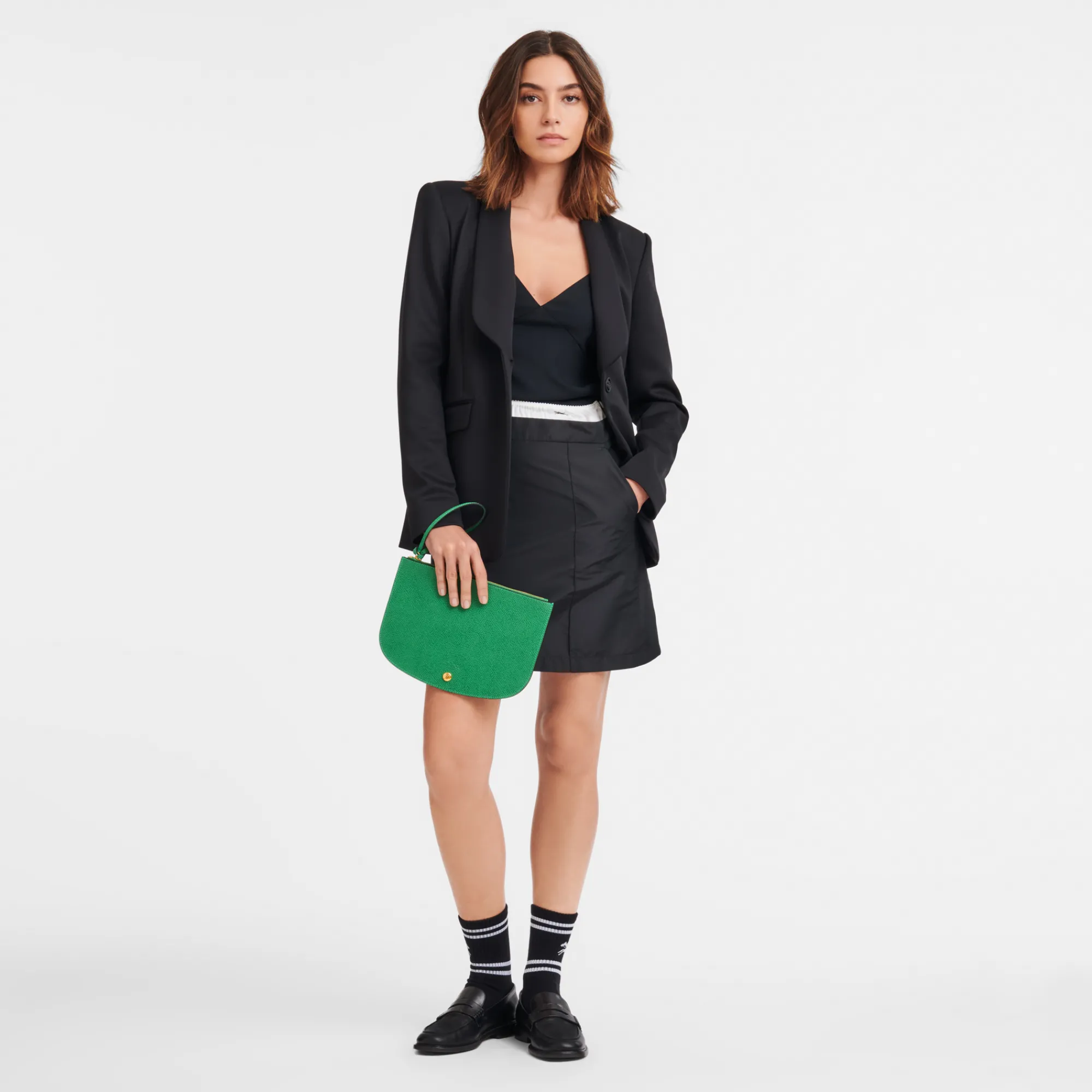 New Longchamp Pochette Épure Vert