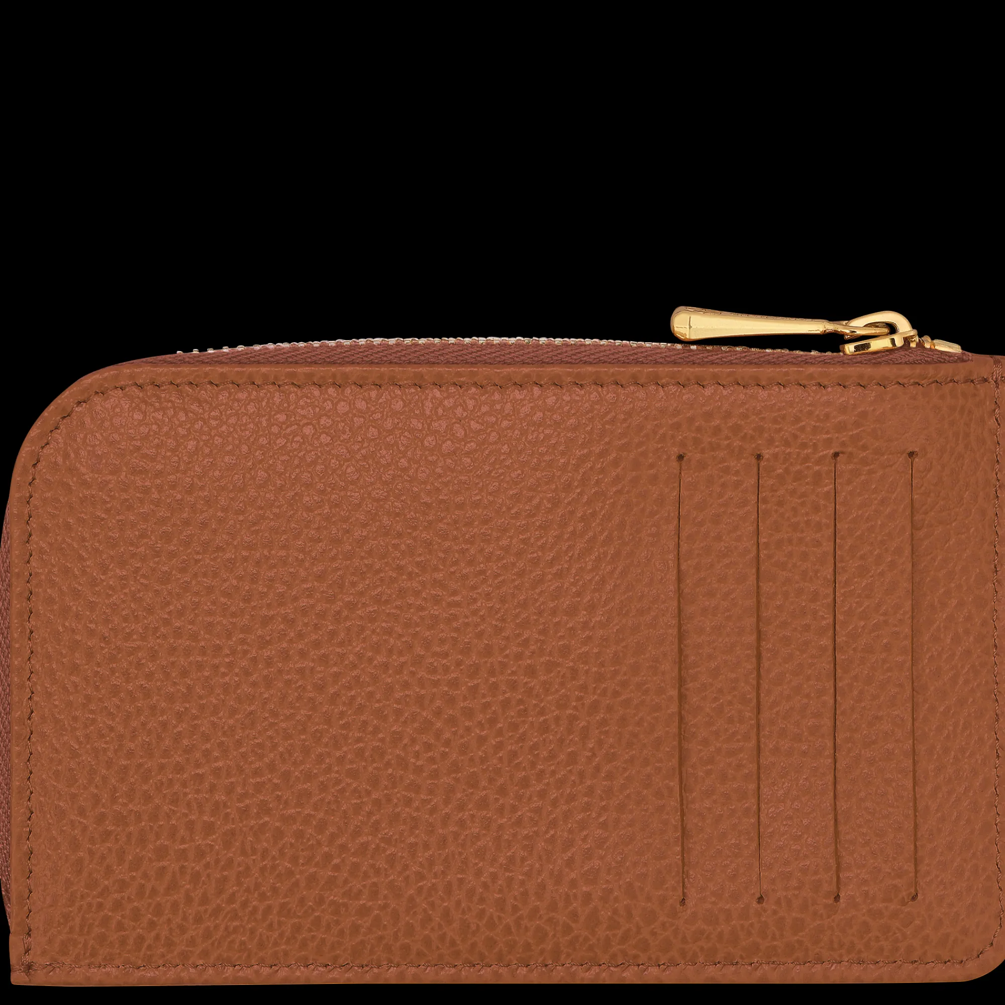 Discount Longchamp Porte-cartes Le Foulonné Caramel