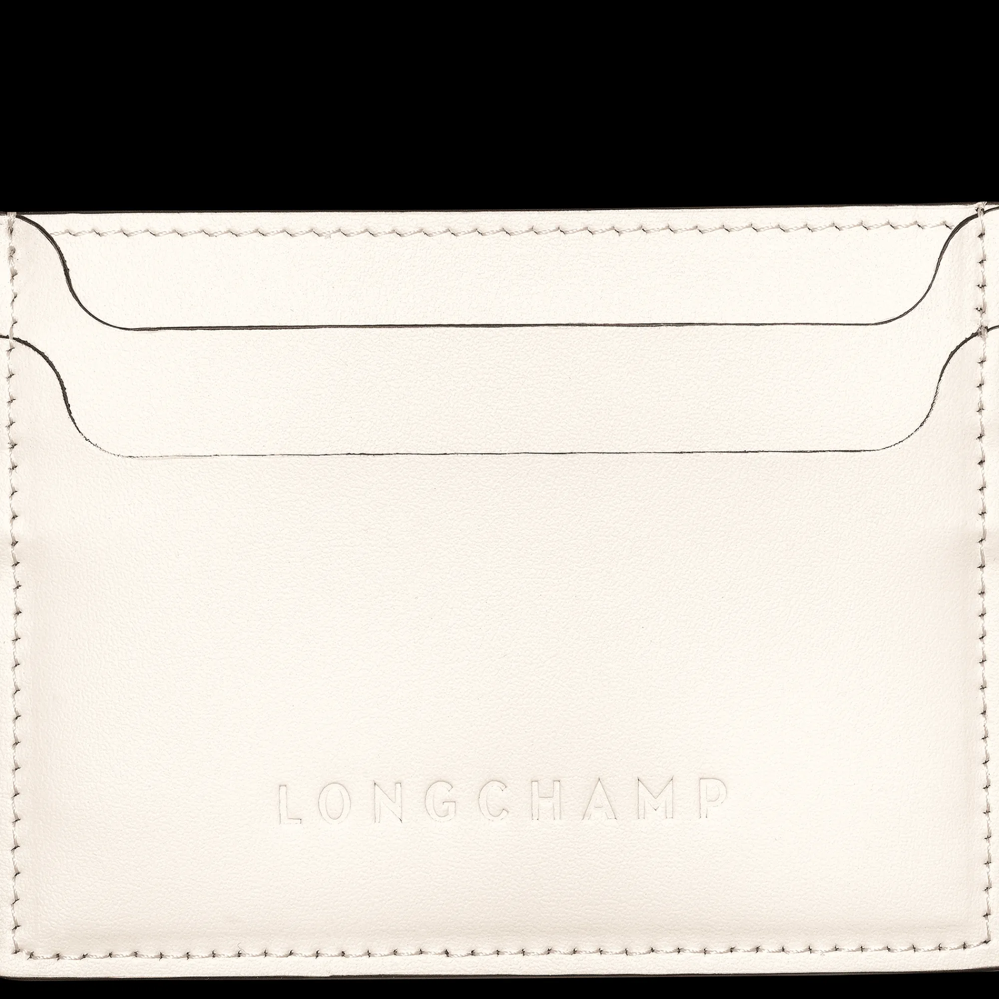Discount Longchamp Porte-cartes Le Foulonné Ecru