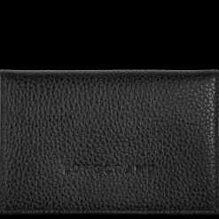Discount Longchamp Porte-cartes Le Foulonné Noir