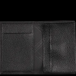Discount Longchamp Porte-cartes Le Foulonné Noir