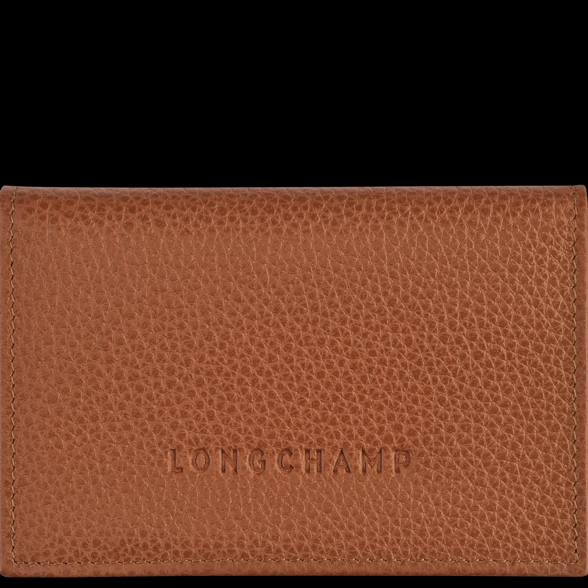 Hot Longchamp Porte-cartes Le Foulonné Caramel