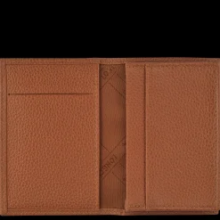 Hot Longchamp Porte-cartes Le Foulonné Caramel