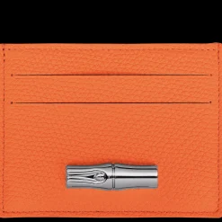 Discount Longchamp Porte-cartes Le Roseau Orange