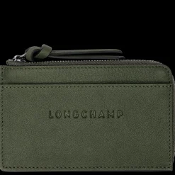 Best Longchamp Porte-cartes 3D Kaki
