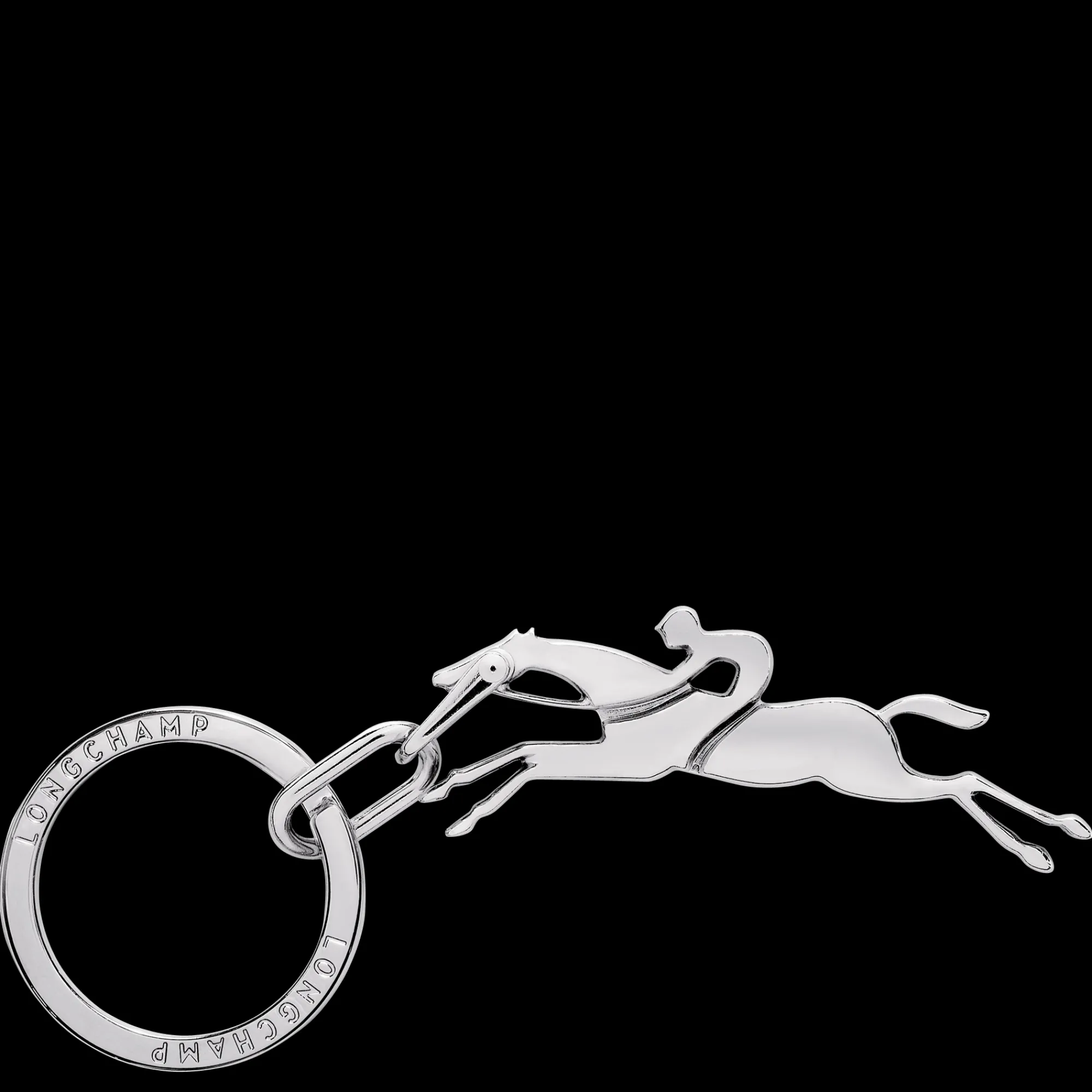 New Longchamp Porte-clés Cavalier Argent