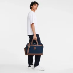 New Longchamp Porte-documents L Boxford Bleu