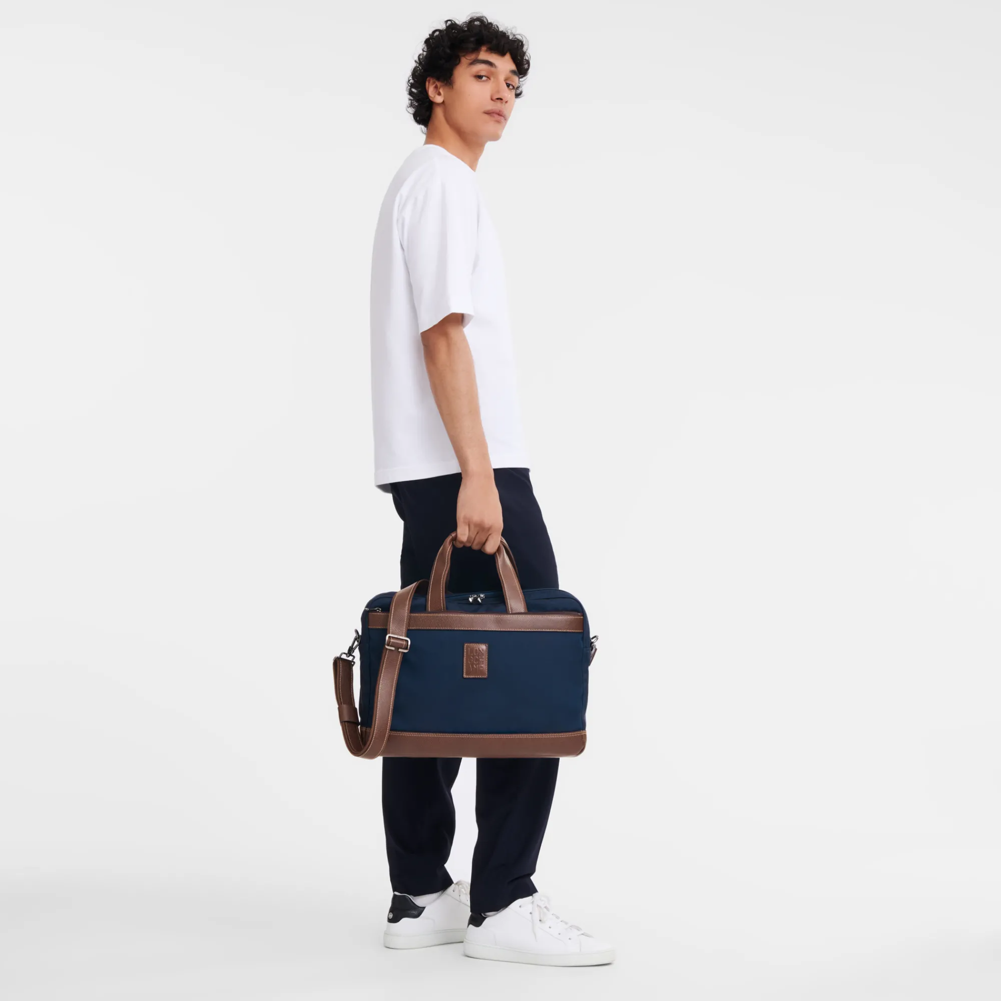 New Longchamp Porte-documents L Boxford Bleu