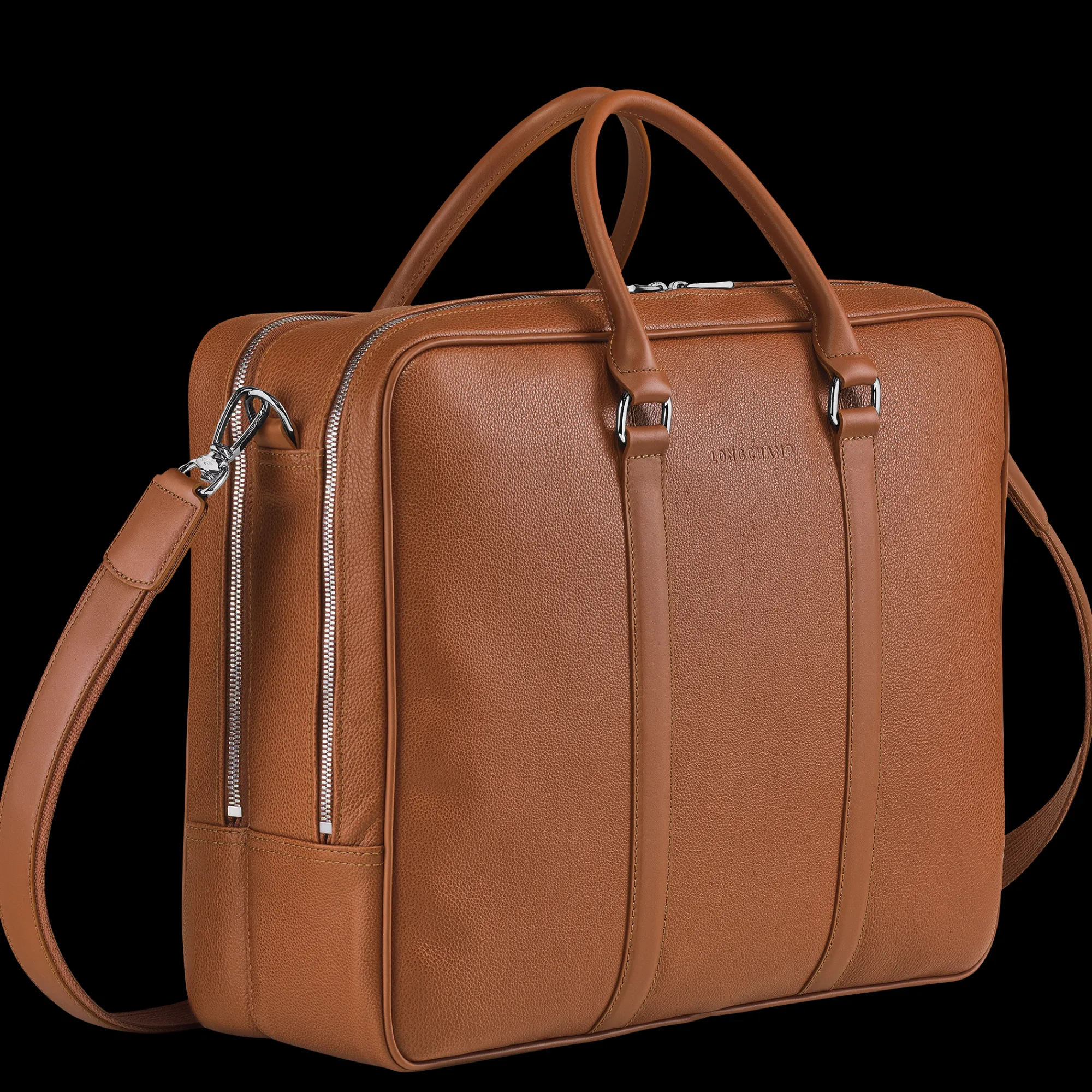 Online Longchamp Porte-documents L Le Foulonné Caramel