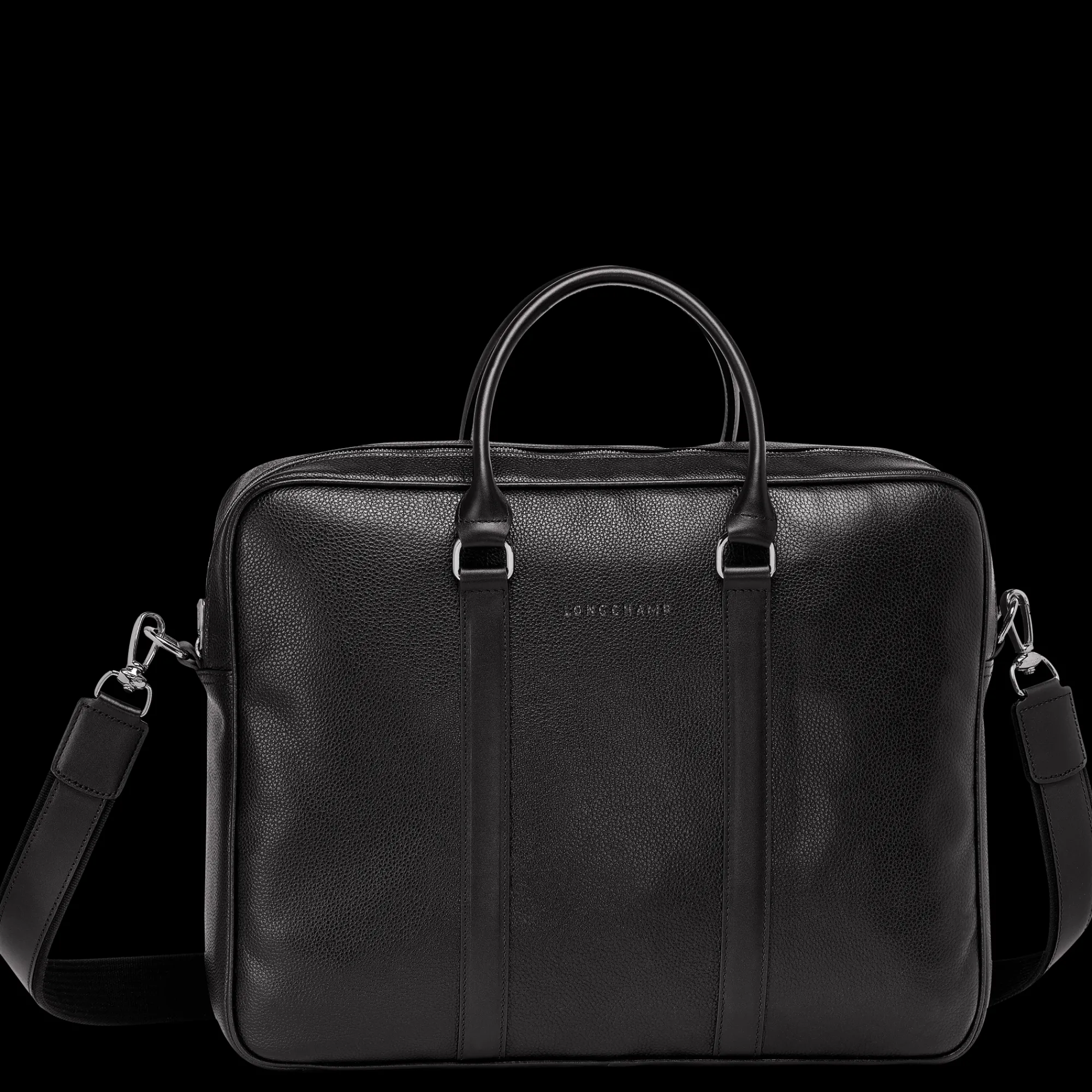 Clearance Longchamp Porte-documents M Le Foulonné Noir