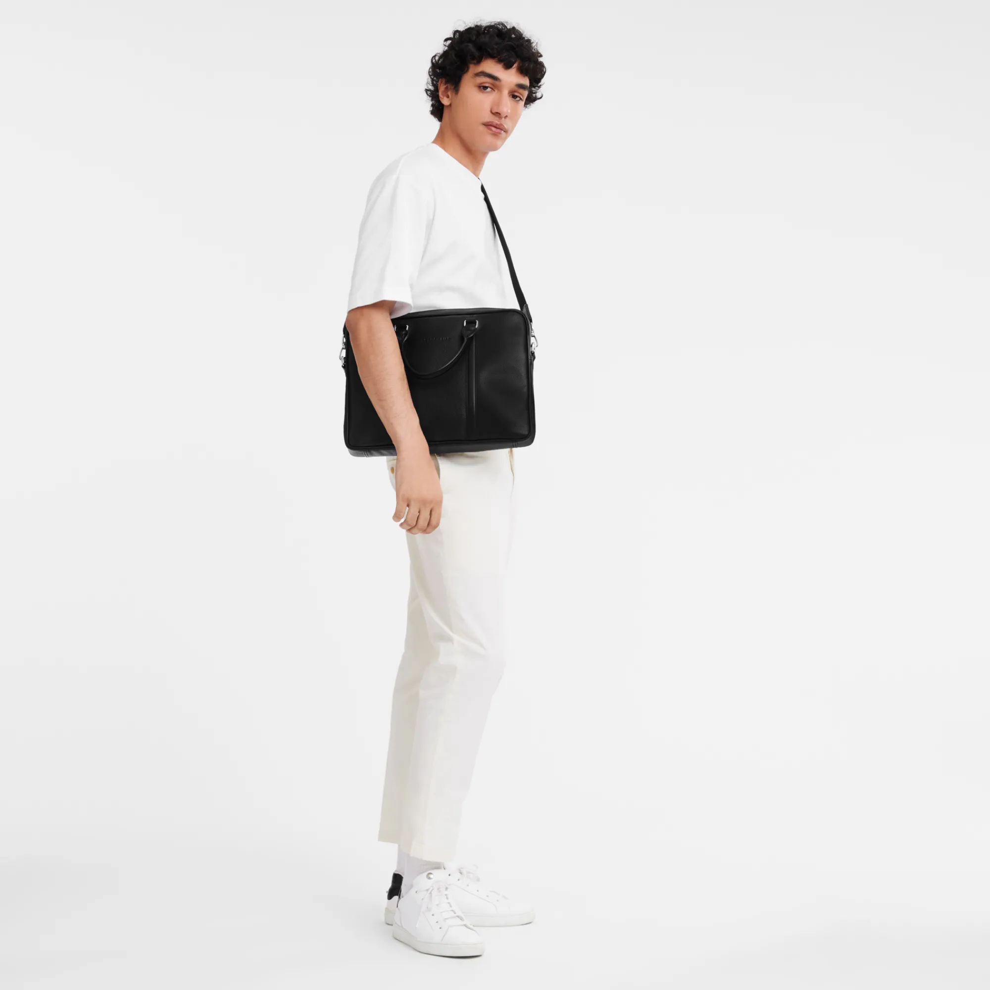 Clearance Longchamp Porte-documents M Le Foulonné Noir
