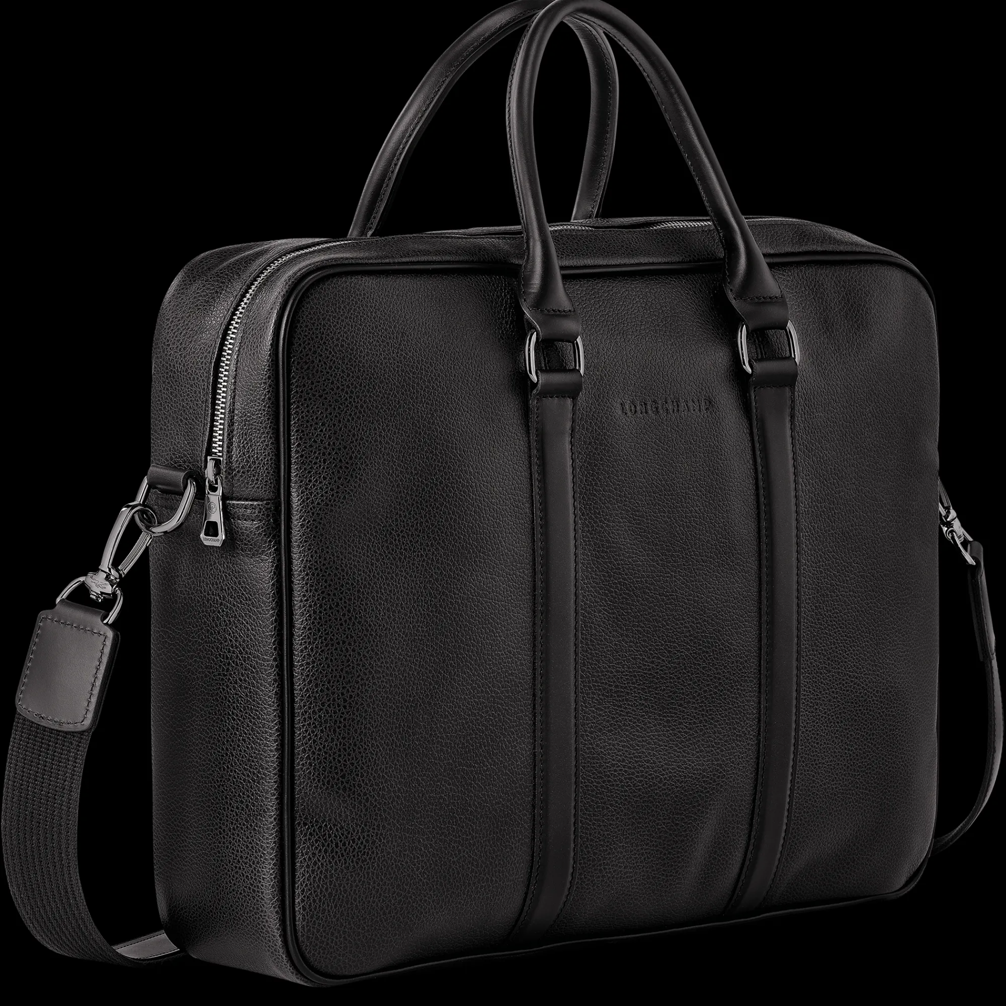 Clearance Longchamp Porte-documents M Le Foulonné Noir