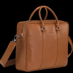 New Longchamp Porte-documents M Le Foulonné Caramel