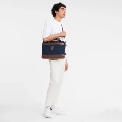 Best Longchamp Porte-documents S Boxford Bleu