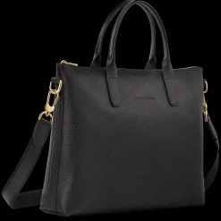 Online Longchamp Porte-documents S Le Foulonné Noir