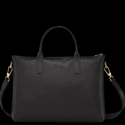 Online Longchamp Porte-documents S Le Foulonné Noir