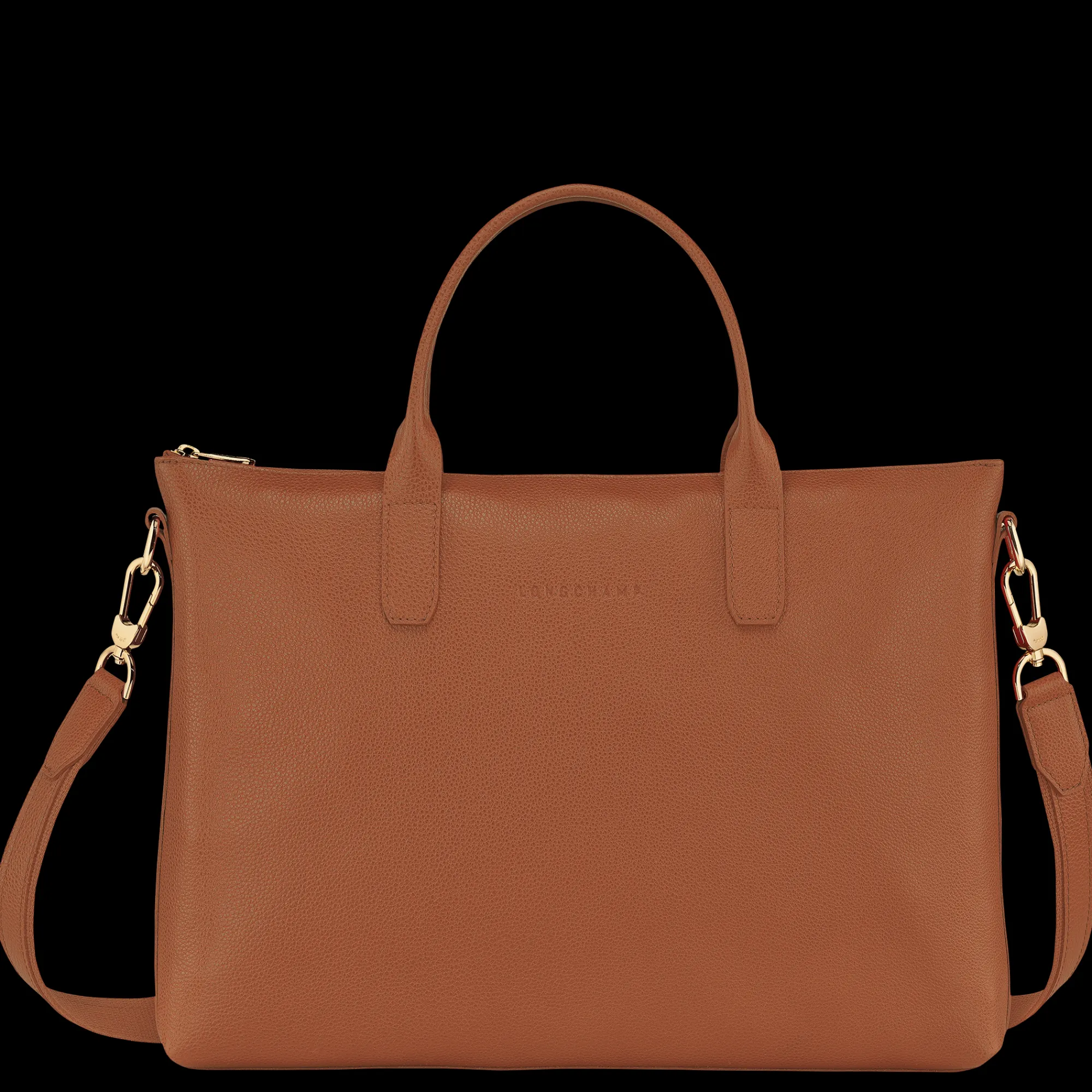 Best Longchamp Porte-documents S Le Foulonné Caramel
