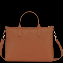 Best Longchamp Porte-documents S Le Foulonné Caramel