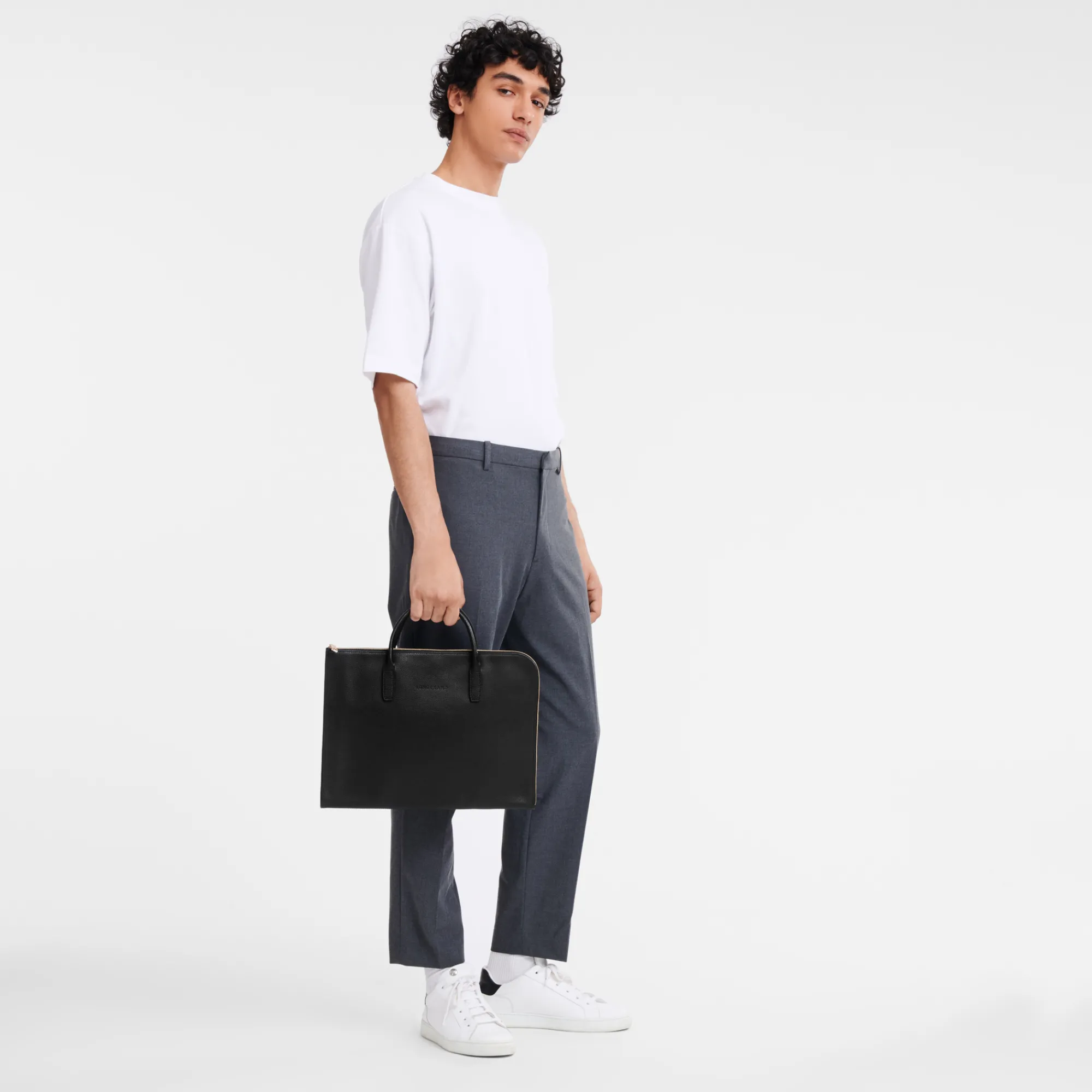 Discount Longchamp Porte-documents S Le Foulonné Noir