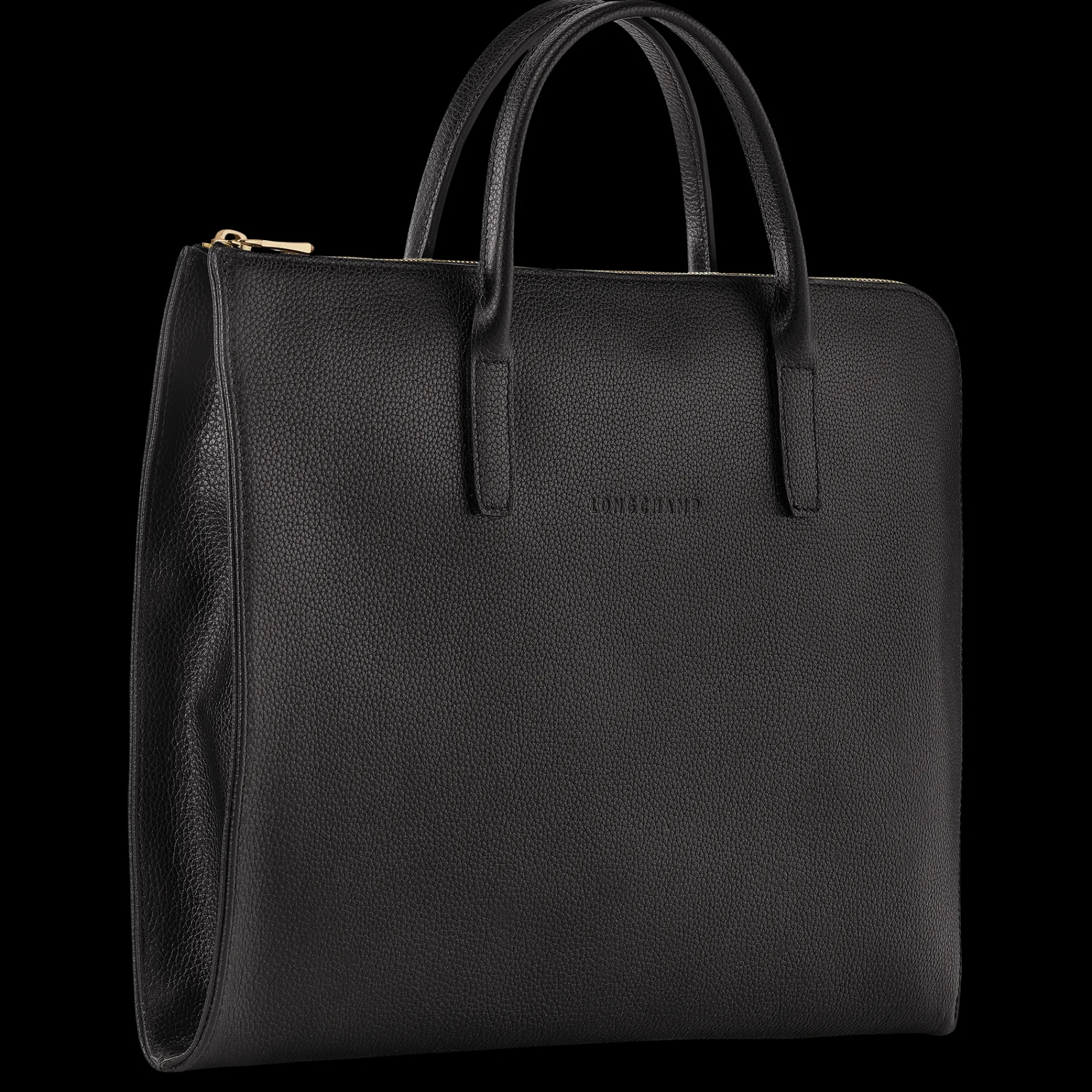 Discount Longchamp Porte-documents S Le Foulonné Noir