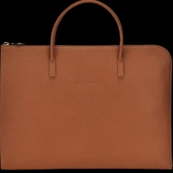 Clearance Longchamp Porte-documents S Le Foulonné Caramel