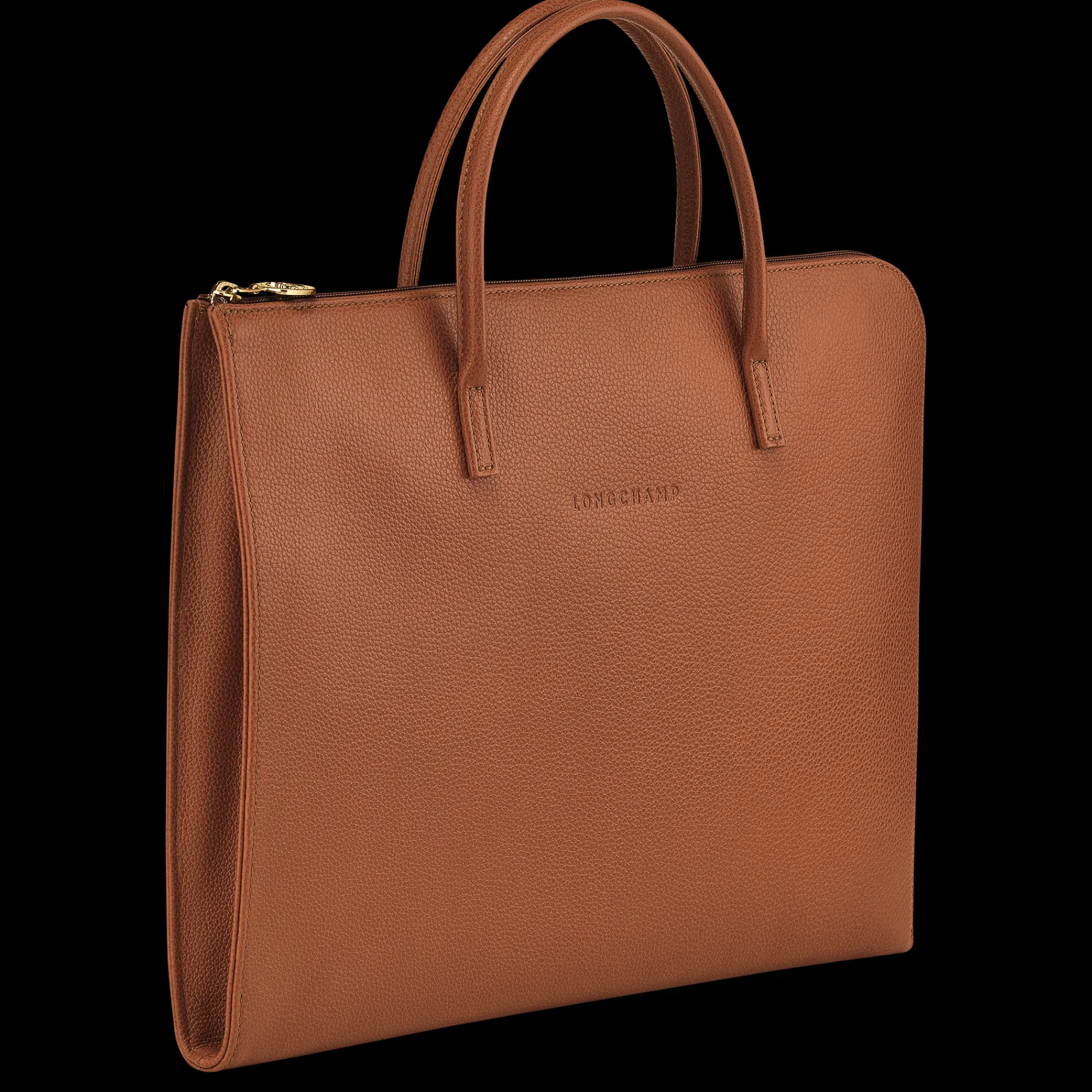 Clearance Longchamp Porte-documents S Le Foulonné Caramel