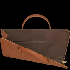 Clearance Longchamp Porte-documents S Le Foulonné Caramel