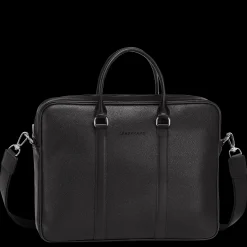 Discount Longchamp Porte-documents S Le Foulonné Noir