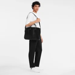 Discount Longchamp Porte-documents S Le Foulonné Noir