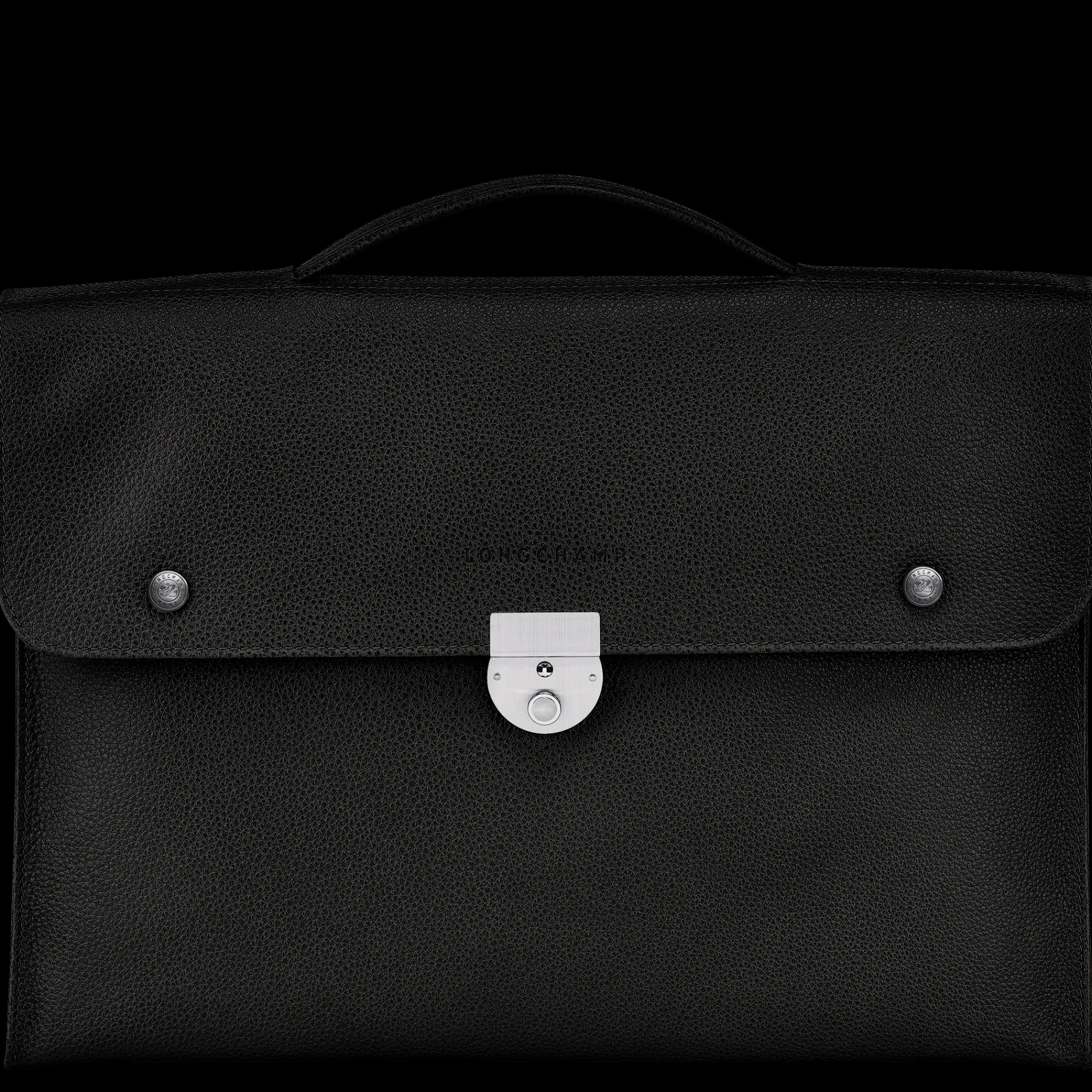 Outlet Longchamp Porte-documents S Le Foulonné Noir