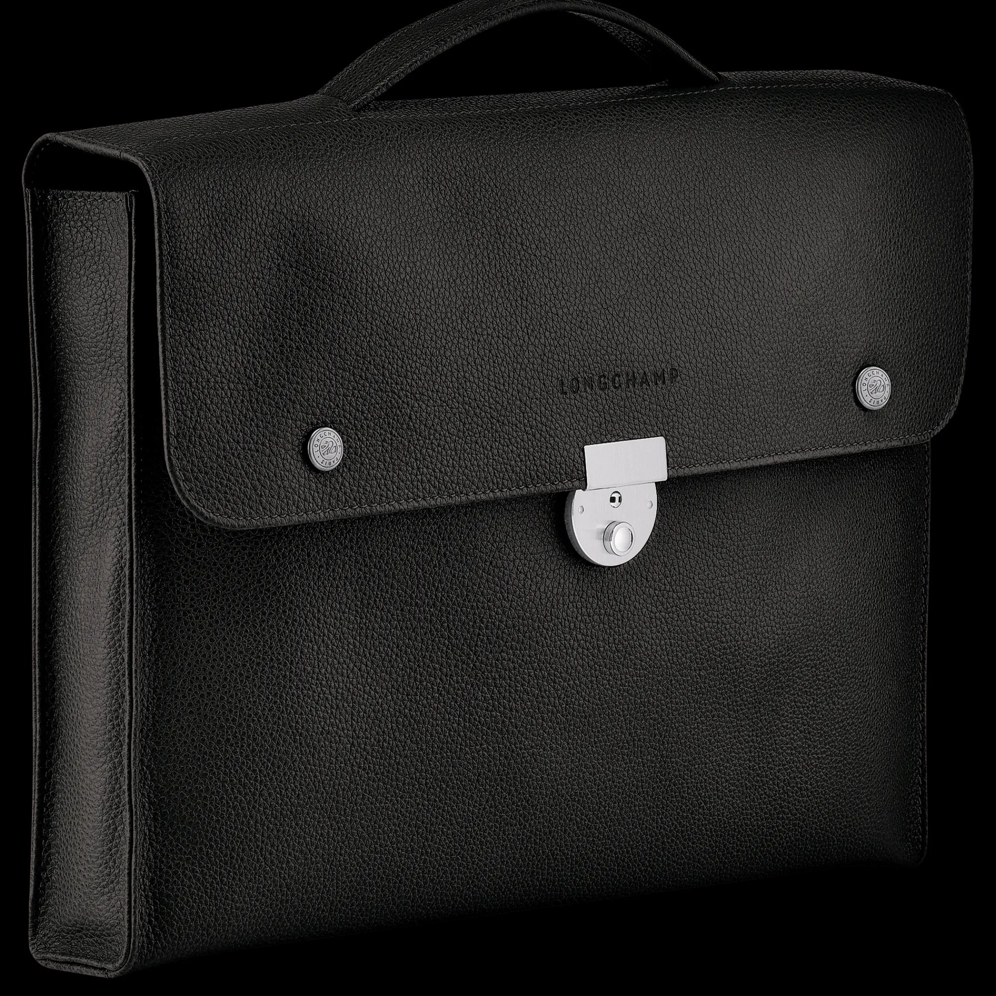 Outlet Longchamp Porte-documents S Le Foulonné Noir