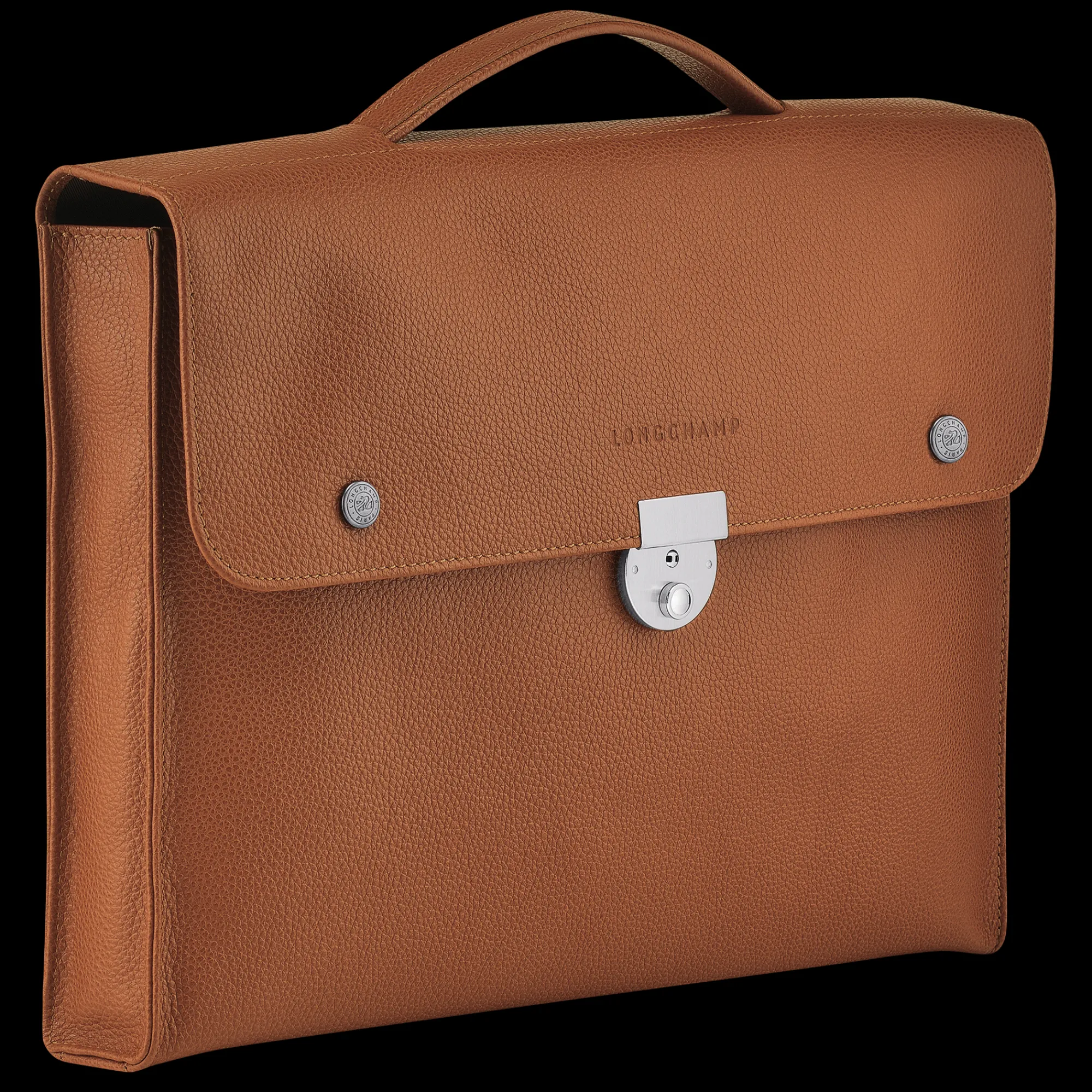 Hot Longchamp Porte-documents S Le Foulonné Caramel