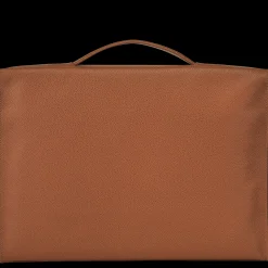 Hot Longchamp Porte-documents S Le Foulonné Caramel