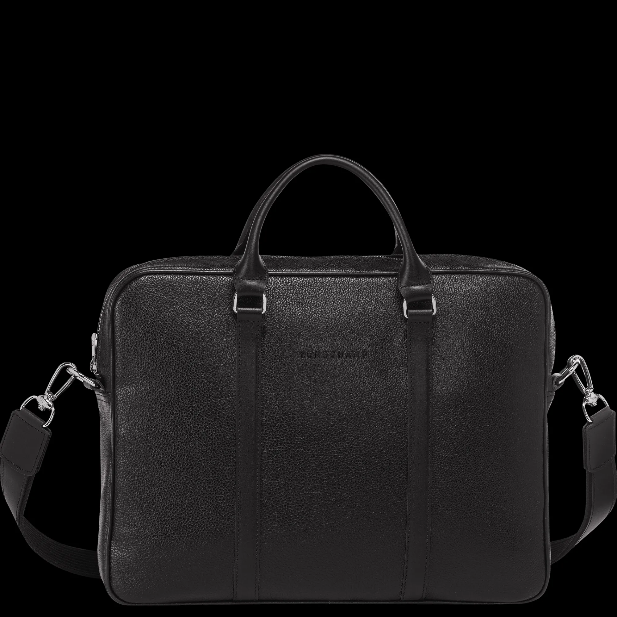 Discount Longchamp Porte-documents XS Le Foulonné Noir