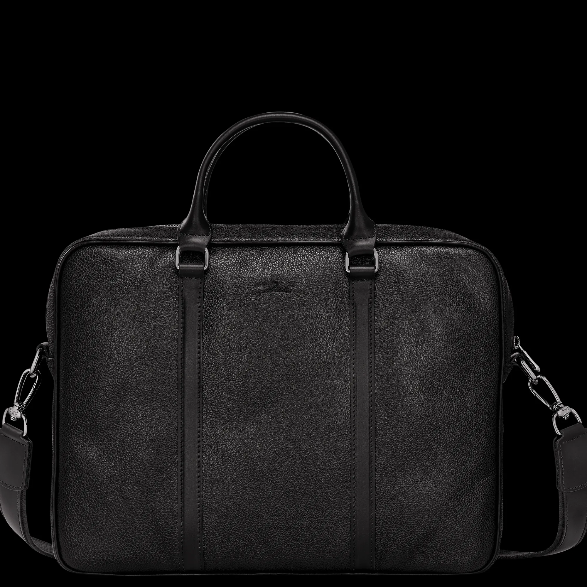Discount Longchamp Porte-documents XS Le Foulonné Noir