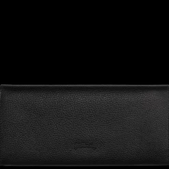 Clearance Longchamp Portefeuille à Rabat Le Foulonné Noir