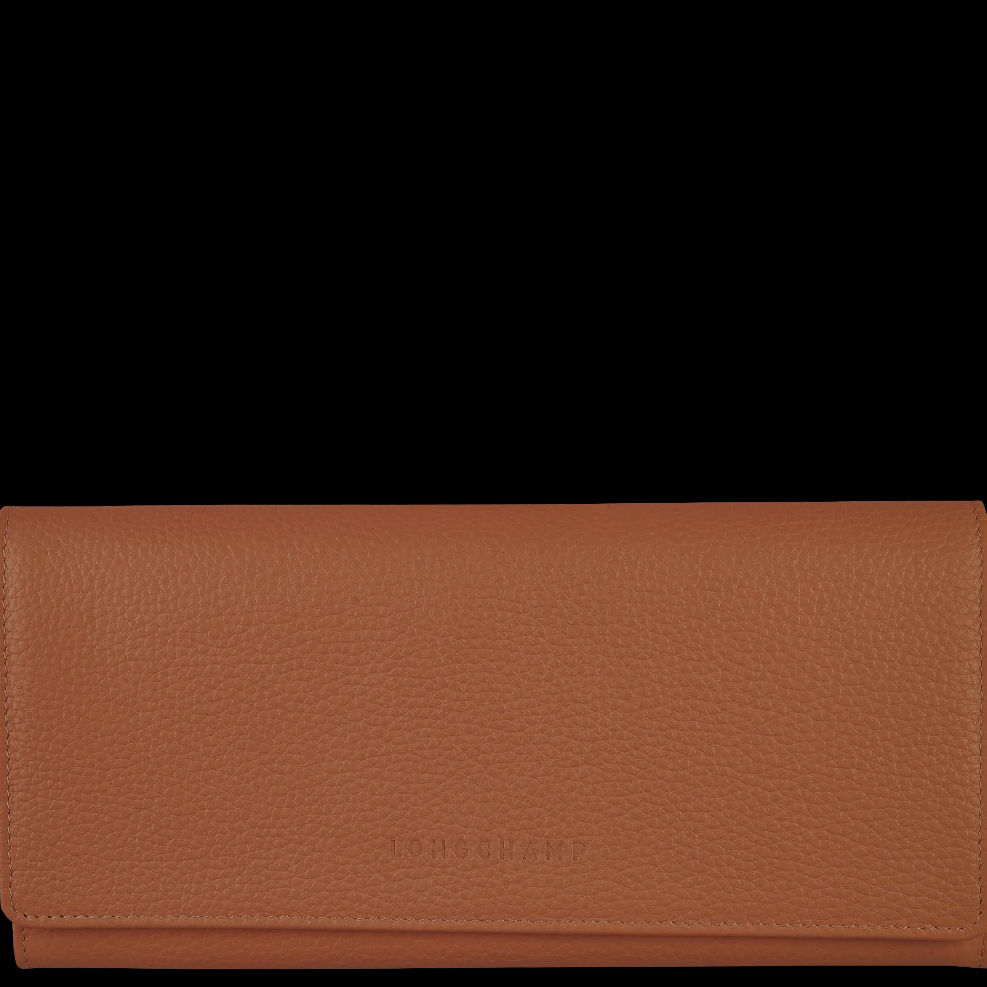 New Longchamp Portefeuille à Rabat Le Foulonné Caramel