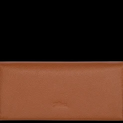 New Longchamp Portefeuille à Rabat Le Foulonné Caramel