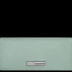 Discount Longchamp Portefeuille à Rabat Le Roseau Céladon