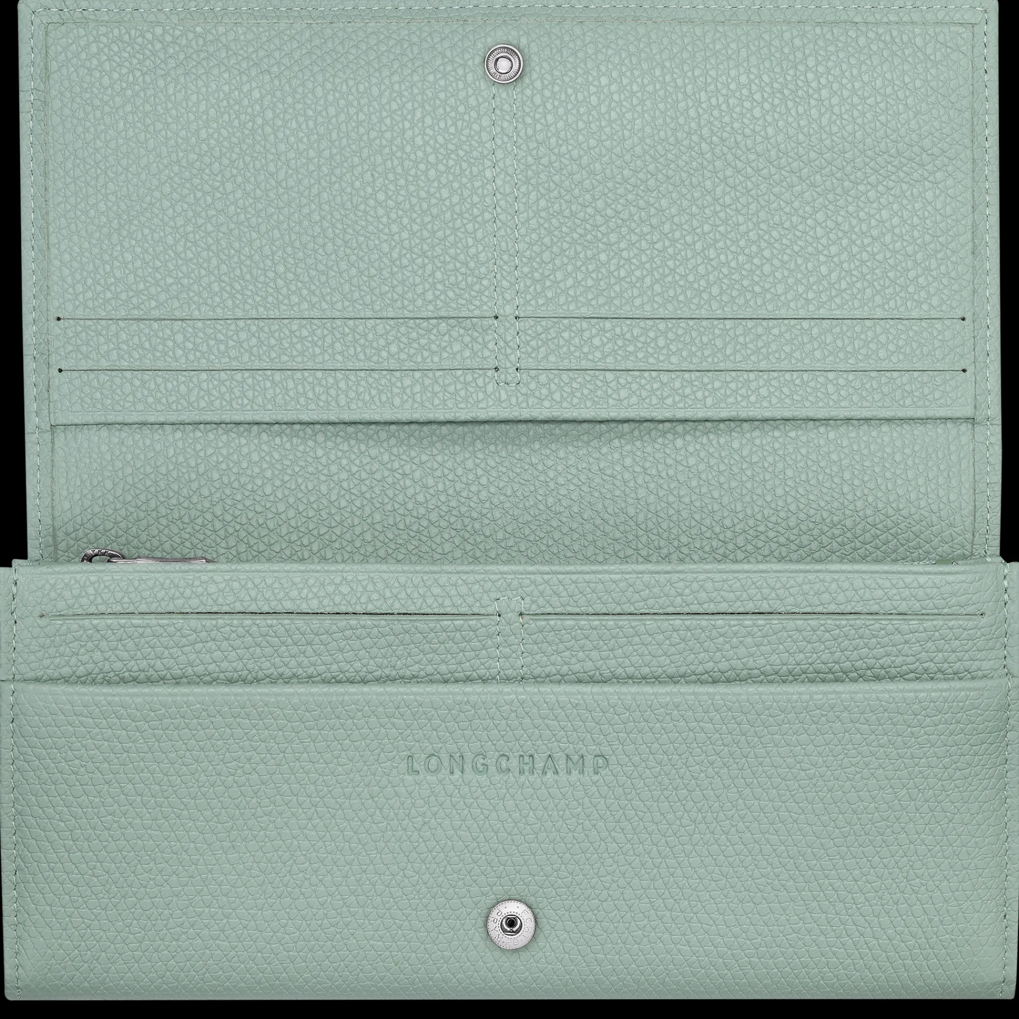 Discount Longchamp Portefeuille à Rabat Le Roseau Céladon
