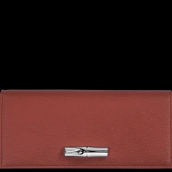 Online Longchamp Portefeuille à Rabat Le Roseau Châtaigne