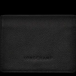 Hot Longchamp Portefeuille Le Foulonné Noir