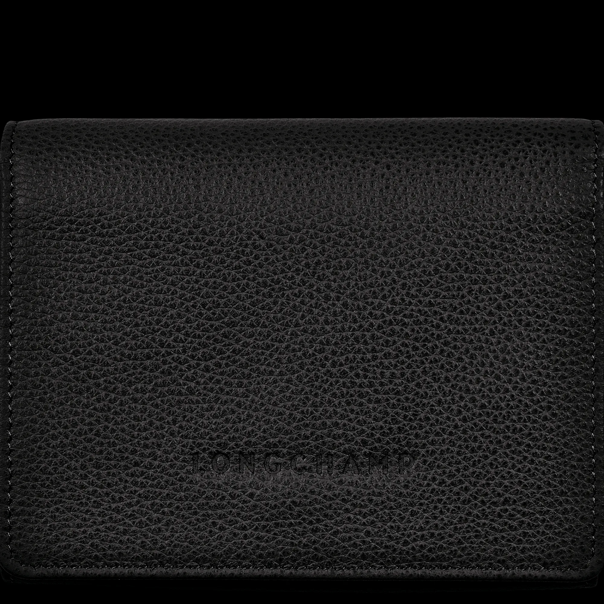 Hot Longchamp Portefeuille Le Foulonné Noir