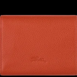 Clearance Longchamp Portefeuille Le Foulonné Paprika