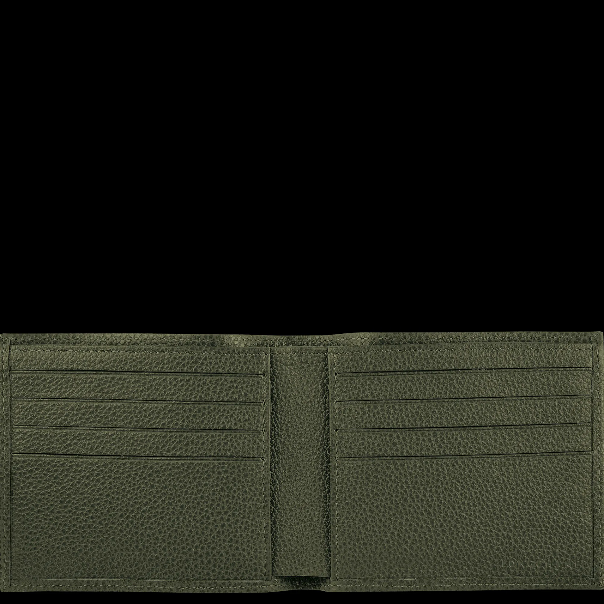 Online Longchamp Portefeuille Le Foulonné Kaki