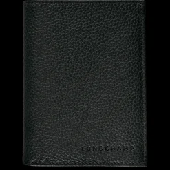 Online Longchamp Portefeuille Le Foulonné Noir