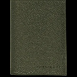 Longchamp Portefeuille Le Foulonné Kaki